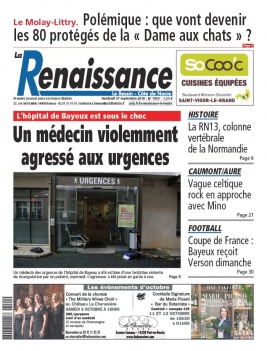 La Renaissance - Le Bessin N°7800 du 27 septembre 2019 à télécharger sur iPad