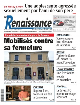 La Renaissance - Le Bessin N°7795 du 10 septembre 2019 à télécharger sur iPad
