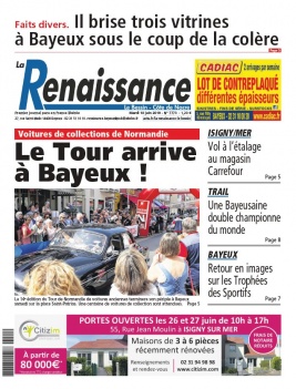La Renaissance - Le Bessin N°7782 du 18 juin 2019 à télécharger sur iPad