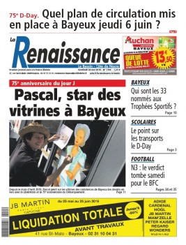 La Renaissance - Le Bessin N°7766 du 24 mai 2019 à télécharger sur iPad