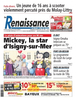La Renaissance - Le Bessin N°7708 du 26 octobre 2018 à télécharger sur iPad