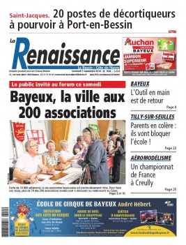 La Renaissance - Le Bessin N°7694 du 07 septembre 2018 à télécharger sur iPad
