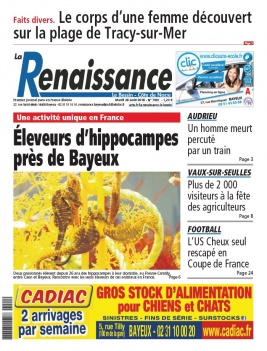 La Renaissance - Le Bessin N°7691 du 28 août 2018 à télécharger sur iPad