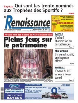 La Renaissance - Le Bessin N°7664 du 18 mai 2018 à télécharger sur iPad