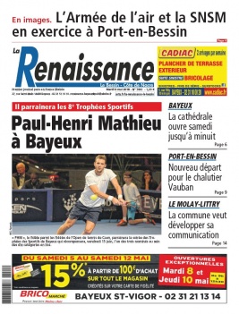 La Renaissance - Le Bessin N°7661 du 08 mai 2018 à télécharger sur iPad