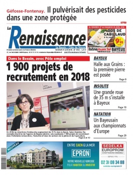 La Renaissance - Le Bessin N°7659 du 27 avril 2018 à télécharger sur iPad