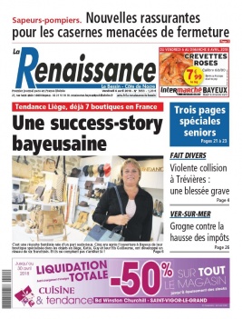 La Renaissance - Le Bessin N°7653 du 06 avril 2018 à télécharger sur iPad