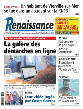 La Renaissance - Le Bessin N°7646 du 13 mars 2018 à télécharger sur iPad