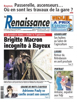 La Renaissance - Le Bessin N°7640 du 20 février 2018 à télécharger sur iPad
