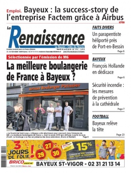 La Renaissance - Le Bessin N°7756 du 23 avril 2019 à télécharger sur iPad
