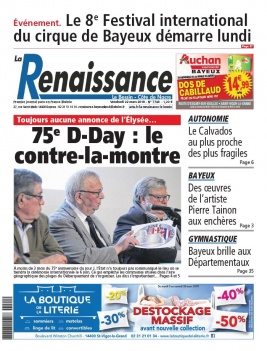 La Renaissance - Le Bessin N°7748 du 22 mars 2019 à télécharger sur iPad