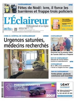 Lisez L'Eclaireur de Chateaubriant du 10 janvier 2025 sur ePresse.fr