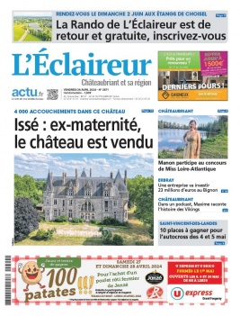 Lisez L'Eclaireur de Chateaubriant du 26 avril 2024 sur ePresse.fr