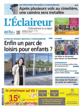 Lisez L'Eclaireur de Chateaubriant du 19 avril 2024 sur ePresse.fr