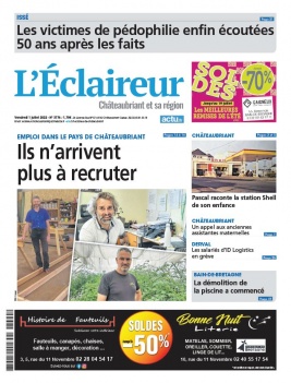 Lisez L'Eclaireur de Chateaubriant du 01 juillet 2022 sur ePresse.fr
