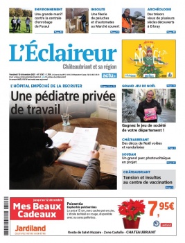 L'Eclaireur de Chateaubriant N°3747 du 10 décembre 2021 à télécharger sur iPad