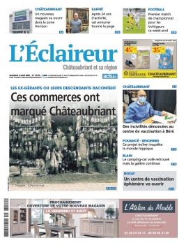 L'Eclaireur de Chateaubriant N°3729 du 06 août 2021 à télécharger sur iPad