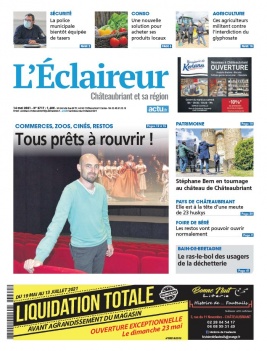 L'Eclaireur de Chateaubriant N°3717 du 14 mai 2021 à télécharger sur iPad