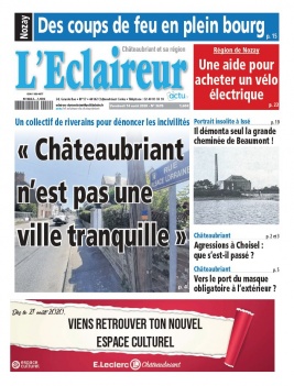 L'Eclaireur de Chateaubriant N°3678 du 14 août 2020 à télécharger sur iPad