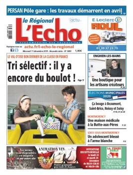 L'Echo - Le Régional N°3693 du 11 décembre 2019 à télécharger sur iPad