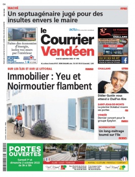 Le Courrier Vendéen 22 septembre 2022