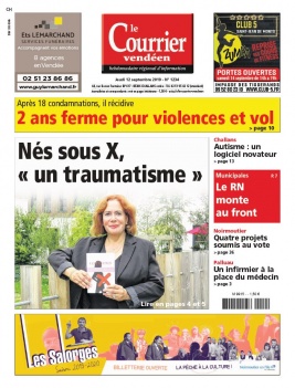 Le Courrier Vendéen N°1234 du 12 septembre 2019 à télécharger sur iPad