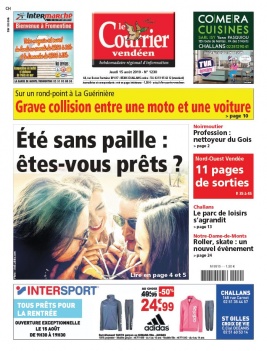 Le Courrier Vendéen N°1230 du 15 août 2019 à télécharger sur iPad