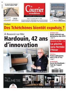 Le Courrier Vendéen N°1189 du 01 novembre 2018 à télécharger sur iPad