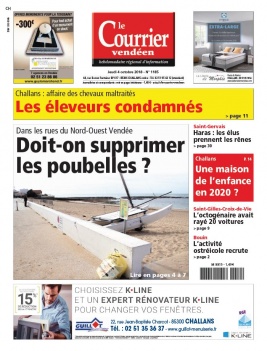 Le Courrier Vendéen N°1185 du 04 octobre 2018 à télécharger sur iPad