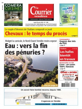 Le Courrier Vendéen N°1180 du 30 août 2018 à télécharger sur iPad