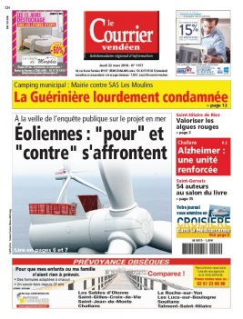 Le Courrier Vendéen N°1157 du 22 mars 2018 à télécharger sur iPad