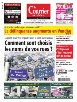 Le Courrier Vendéen N°1151 du 08 février 2018 à télécharger sur iPad