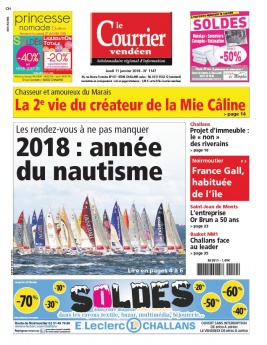Le Courrier Vendéen N°1147 du 11 janvier 2018 à télécharger sur iPad