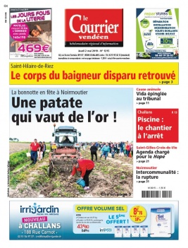 Le Courrier Vendéen N°1215 du 02 mai 2019 à télécharger sur iPad