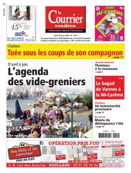 Le Courrier Vendéen N°1210 du 28 mars 2019 à télécharger sur iPad