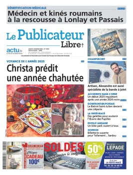 Lisez Le Publicateur Libre du 09 janvier 2025 sur ePresse.fr