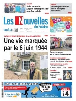 Lisez Les Nouvelles de Falaise du 25 avril 2024 sur ePresse.fr