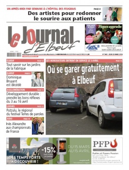 Le Journal d'Elbeuf N°5483 du 29 mars 2018 à télécharger sur iPad