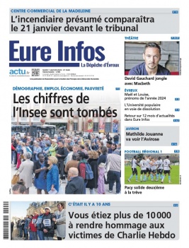 Lisez Eure Infos du 07 janvier 2025 sur ePresse.fr