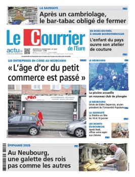 Lisez Le Courrier de l'Eure du 08 janvier 2025 sur ePresse.fr