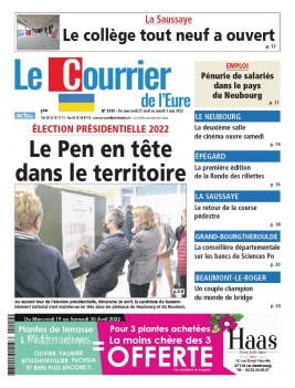 Le Courrier de l'Eure N°2313 du 27 avril 2022 à télécharger sur iPad