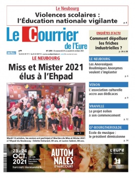 Le Courrier de l'Eure N°2286 du 20 octobre 2021 à télécharger sur iPad