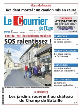 Le Courrier de l'Eure N°2260 du 21 avril 2021 à télécharger sur iPad