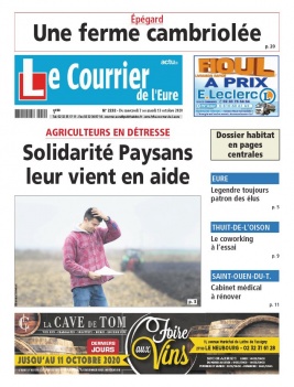 Le Courrier de l'Eure N°2232 du 07 octobre 2020 à télécharger sur iPad