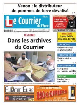 Le Courrier de l'Eure N°2224 du 12 août 2020 à télécharger sur iPad