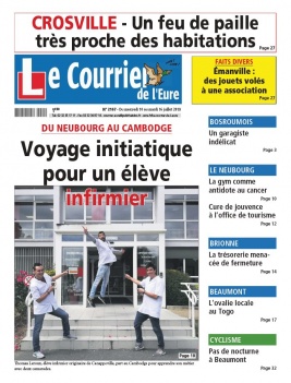 Le Courrier de l'Eure N°2167 du 10 juillet 2019 à télécharger sur iPad