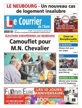 Le Courrier de l'Eure N°2161 du 29 mai 2019 à télécharger sur iPad
