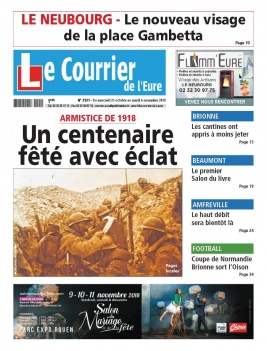 Le Courrier de l'Eure N°2131 du 31 octobre 2018 à télécharger sur iPad