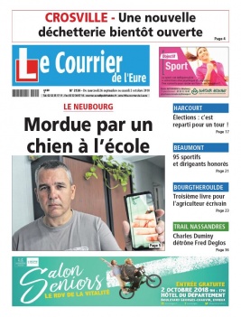 Le Courrier de l'Eure N°2126 du 26 septembre 2018 à télécharger sur iPad