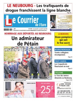 Le Courrier de l'Eure N°2157 du 01 mai 2019 à télécharger sur iPad
